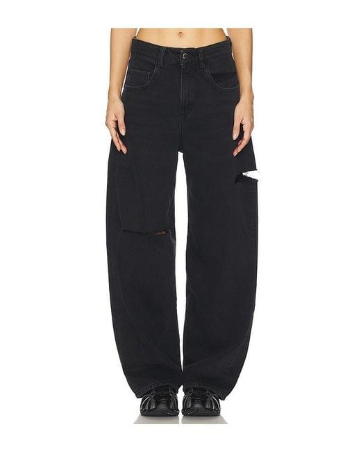 ICON DENIM Black Poppy Wide Leg Jeans