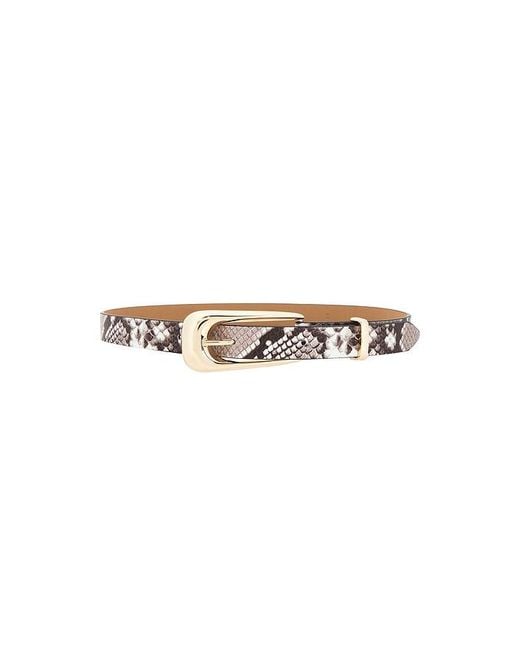Ettika White Large Signature Buckle Belt