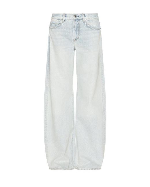 GRLFRND White Rory Short Rise Baggy