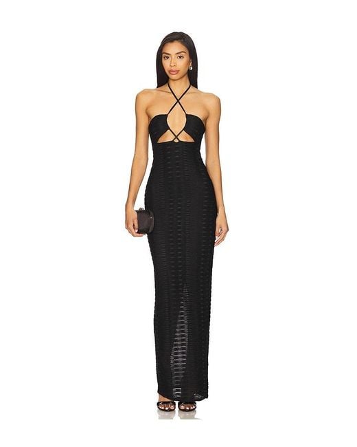 Michael Costello Black X Revolve Ingrid Maxi Dress