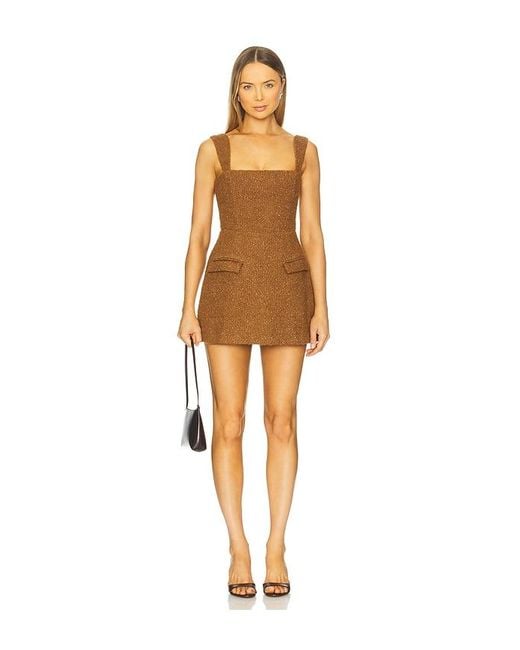 Amanda Uprichard Brown X Revolve Bethany Skort Romper