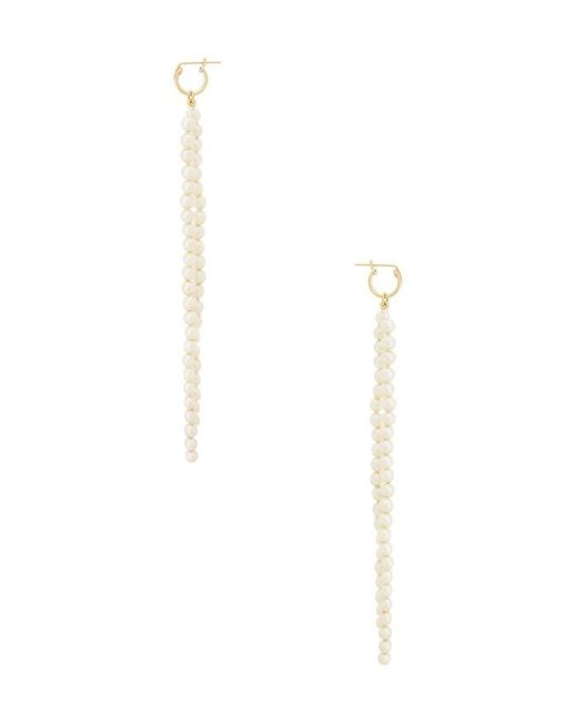 Galley Los Angeles White Payton Pearl Drop Earrings