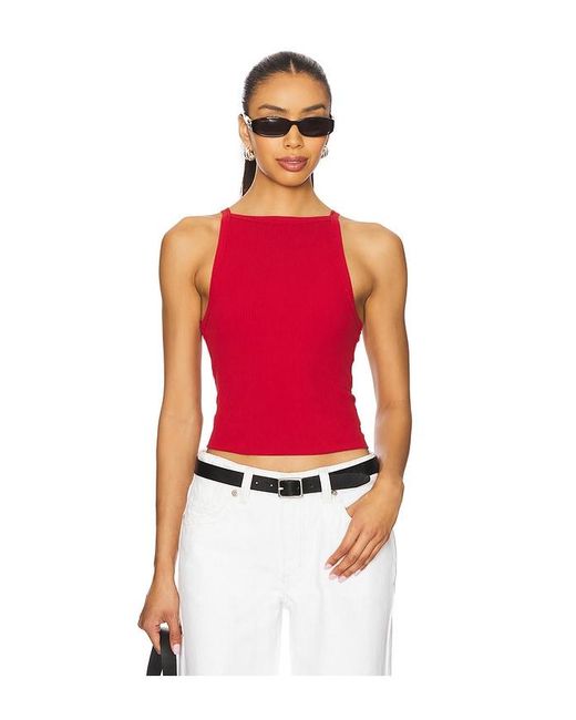 Free People Red X We The Free Mia Tank
