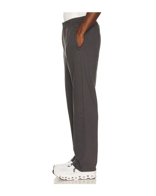 Beyond Yoga Black Luxefleece Straight Leg Pant for men