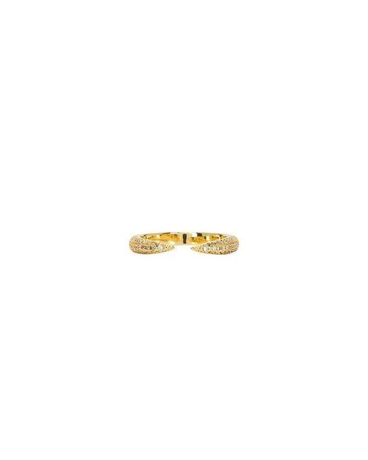 Mazin Jewels Metallic Open Rivet Ring