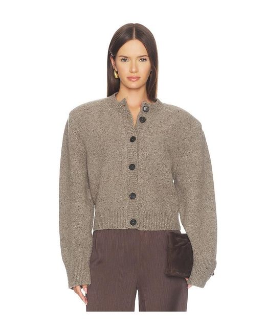 Rohe Brown Statement Mouline Cardigan