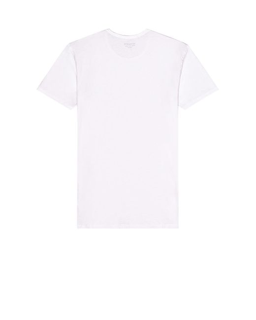 AllSaints Figure Crew Tee in White for 