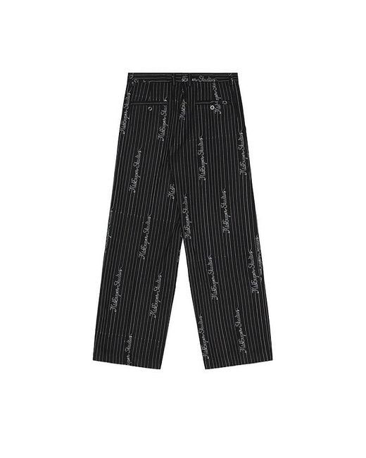 メンズ Kidsuper Embroidered Ks Pinstripe Suit Bottom Black