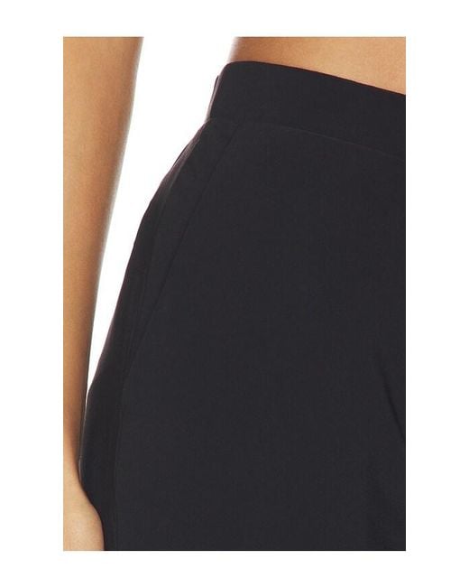 Norma Kamali Blue Flat Front Bermuda Short