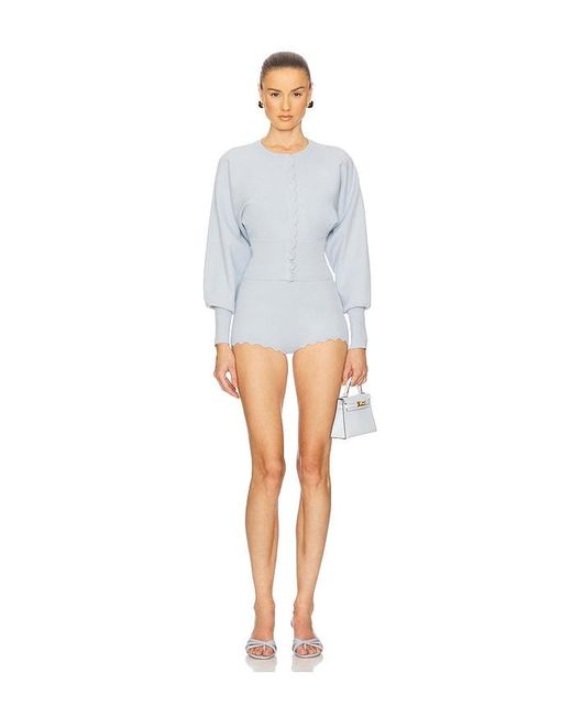 Helsa White Elvira Shorts