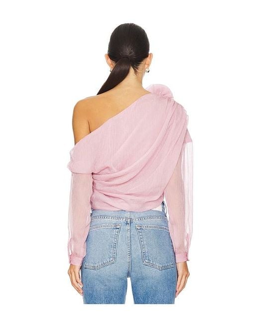 Lovers + Friends Pink Asha Top