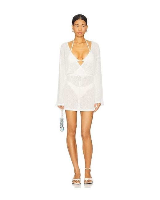 Lovers + Friends White Freya Mini Dress