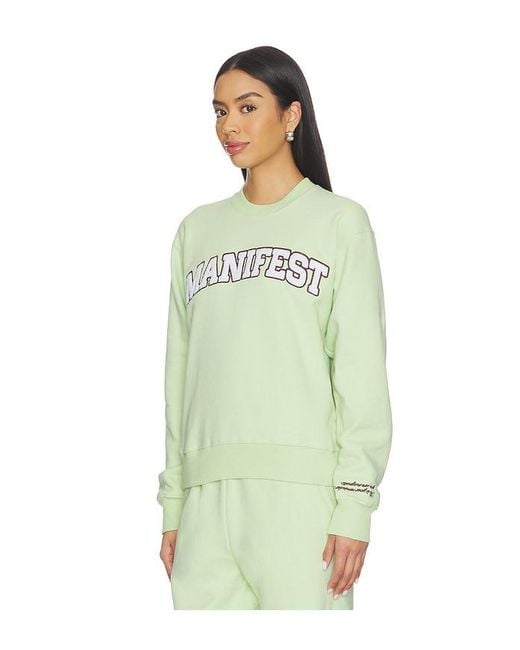 The Mayfair Group Green Manifest Classic Crewneck Sweatshirt