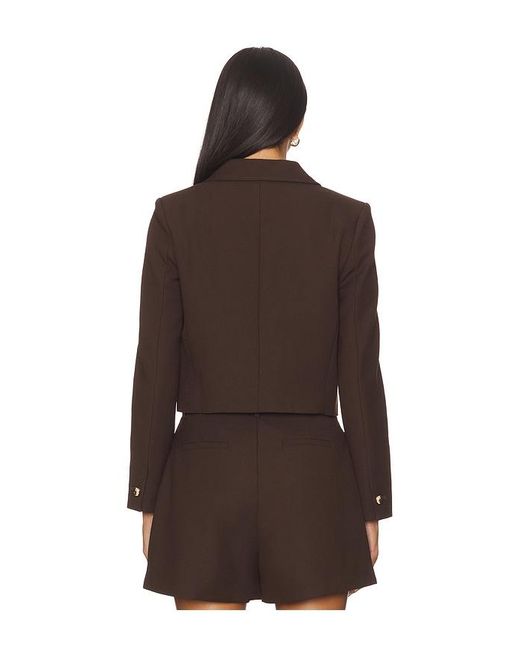 Karina Grimaldi Brown Marie Cropped Blazer