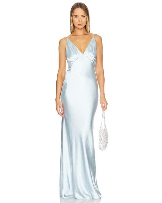 Lovers + Friends White Alani Gown