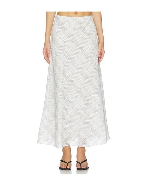 Rag & Bone White Wren Plaid Skirt