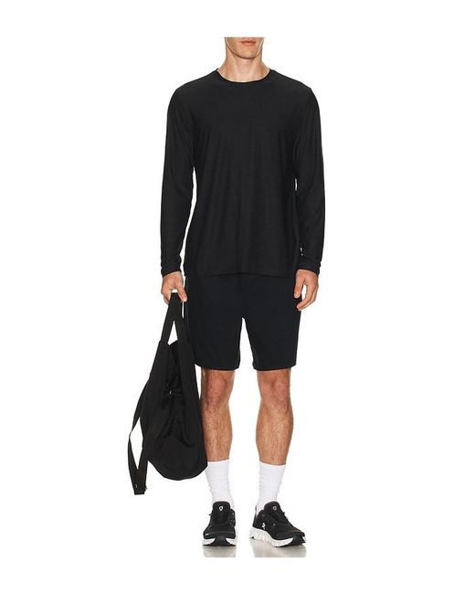 Beyond Yoga Black Featherweight Always Beyond Long Sleeve Crew 2.0 for men