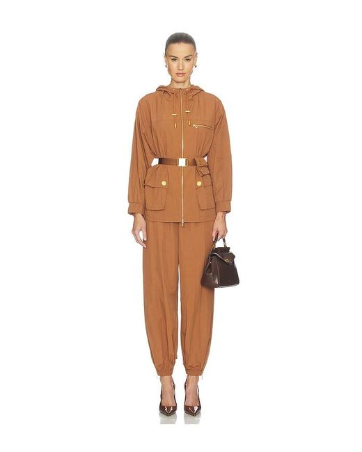 L'Agence Brown 'Agence Calina Windbreaker Jacket