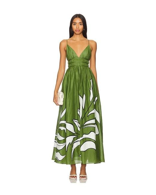 Aje. Planetary Maxi Dress in Green | Lyst
