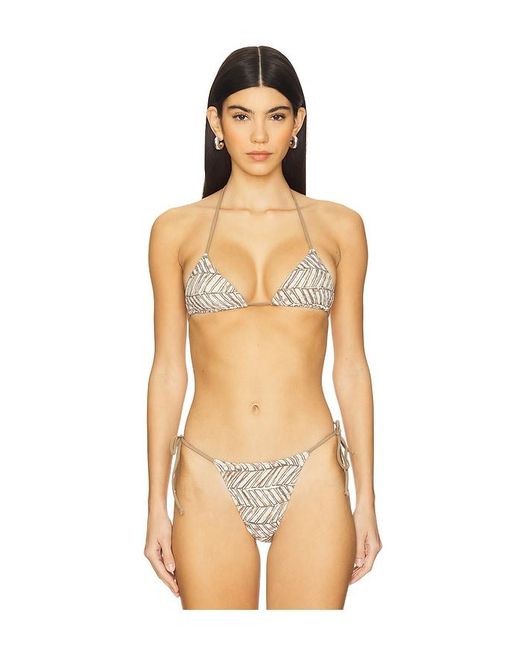 Free People Orange X Revolve X Free-Est Printed Michelle Triangle Top