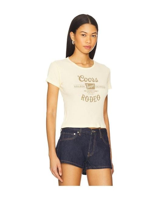 The Laundry Room Blue Coors Banquet Rodeo Stamp Baby Tee