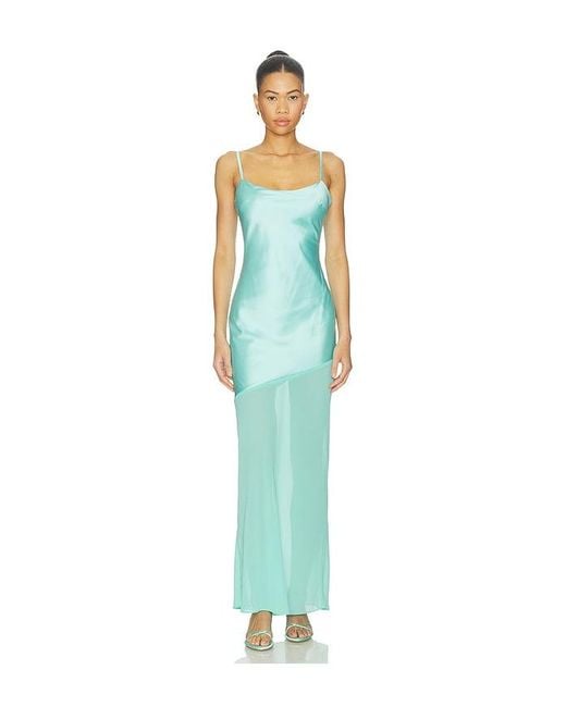 MORE TO COME Blue Griffin Maxi Dress
