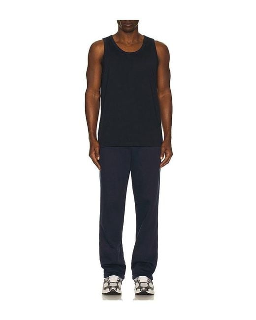 Reigning Champ Black Lightweight Jersey Slim Tank Top for men