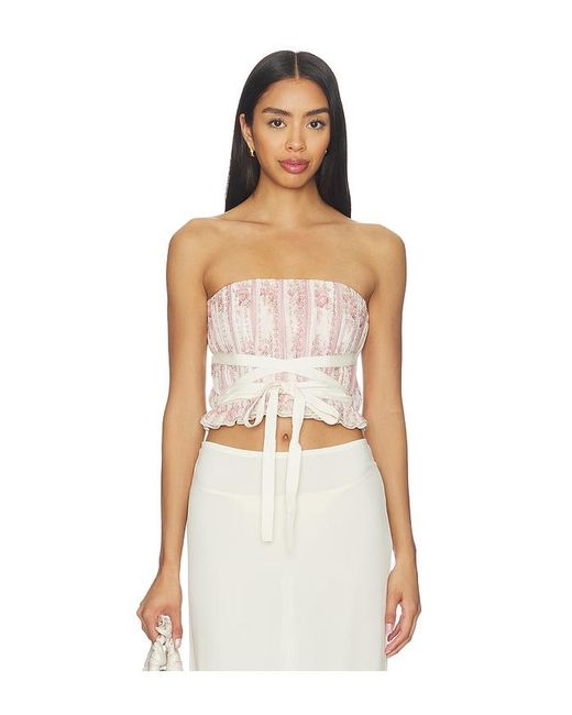 V. Chapman Multicolor Sadie Strapless Top