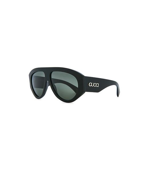 Gucci Green Aviator Sunglasses