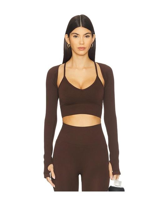 WellBeing + BeingWell Black Perrie Seamless Shrug