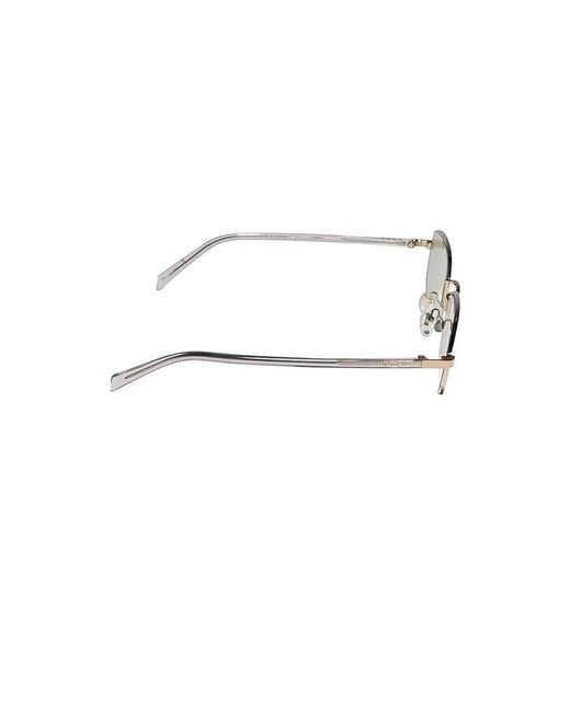 DIFF Metallic X Rachael Kirkconnell Metal Rectangle Sunglasses
