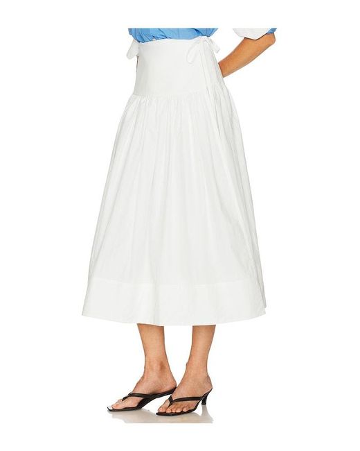 Helsa White Rock Wrap Skirt