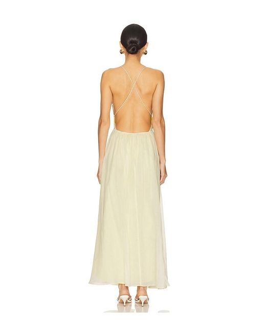 Bardot Metallic Arletha Halter Maxi Dress