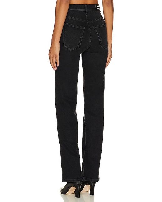Dr. Denim Black Moxy Straight Jeans