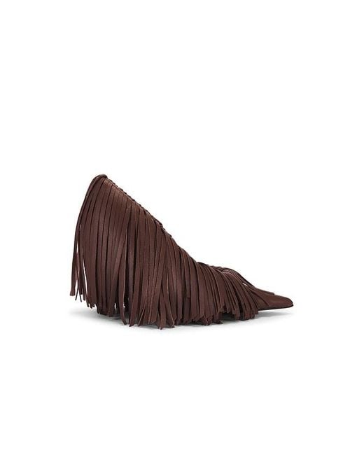 Gia Borghini Brown Amelia Fringes Heel