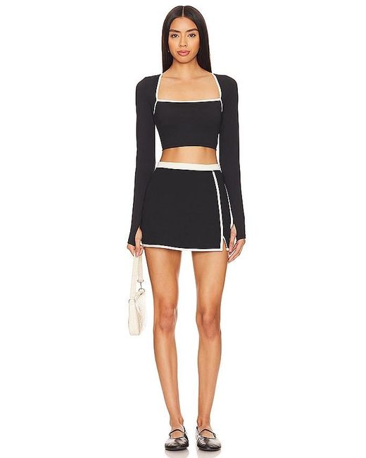 LSPACE Black Campbell Top