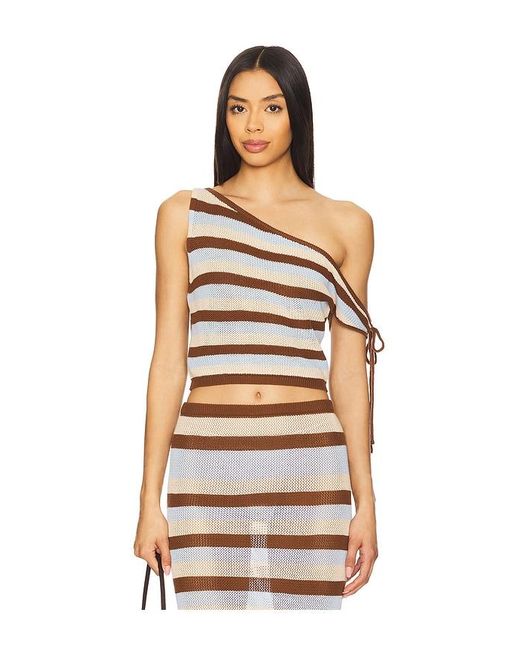 Seven Wonders Multicolor Top Mit Asymmetrischer Schulter Hazel