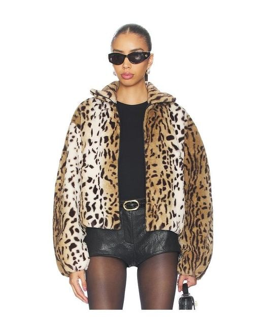 Amanda Uprichard Blue X Revolve Como Bomber Jacket