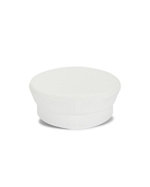 Ruslan Baginskiy White Monogram-Embellished Baker Boy Cap