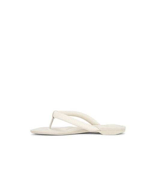 Alexander Wang White Jenna Tubular Flat Thong Sandal
