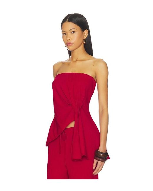 SOVERE Red Aine Top