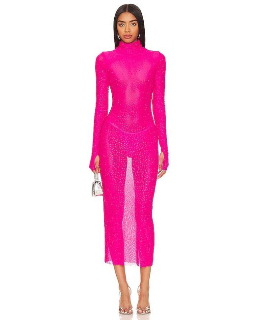 AFRM Pink Shailene Rhinestone Dress