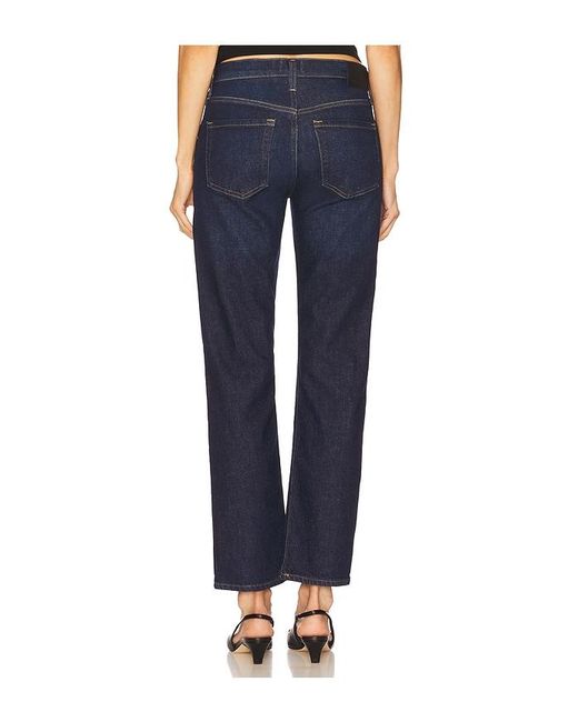 Citizens of Humanity Blue Anissa Low Rise Straight Jeans