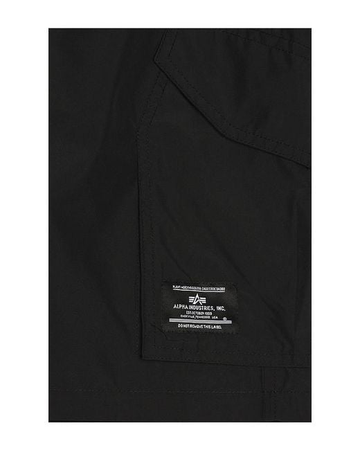 Alpha Industries Black Cwu 36/P Relaxed Short for men