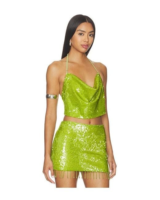 superdown Green Fallon Top