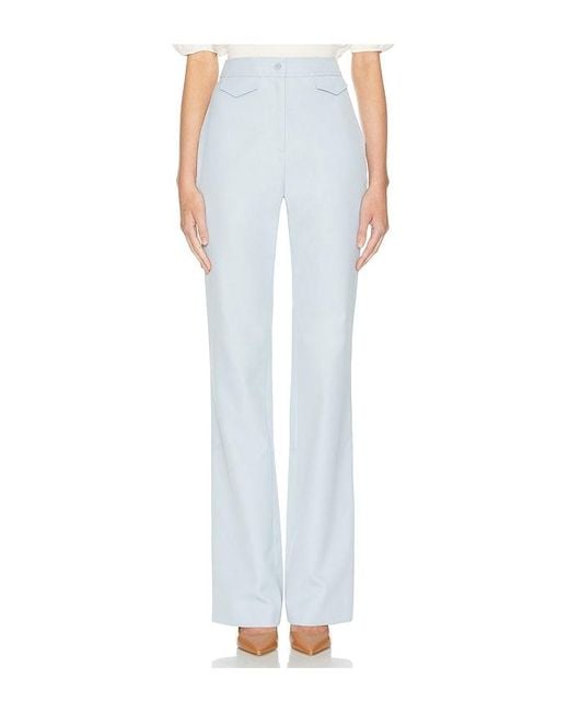 Helsa White The Kick Flare Suit Pant