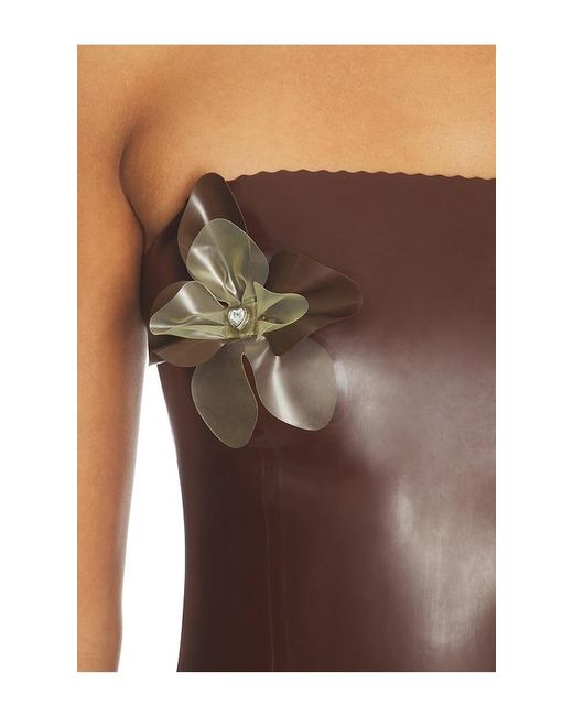 POSTER GIRL Brown Bloom Bandeau Dress