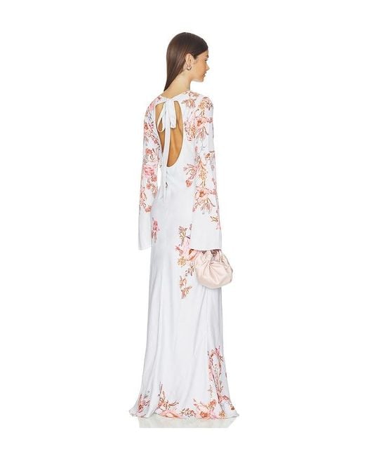 Hemant & Nandita White Back Ties Maxi Dress