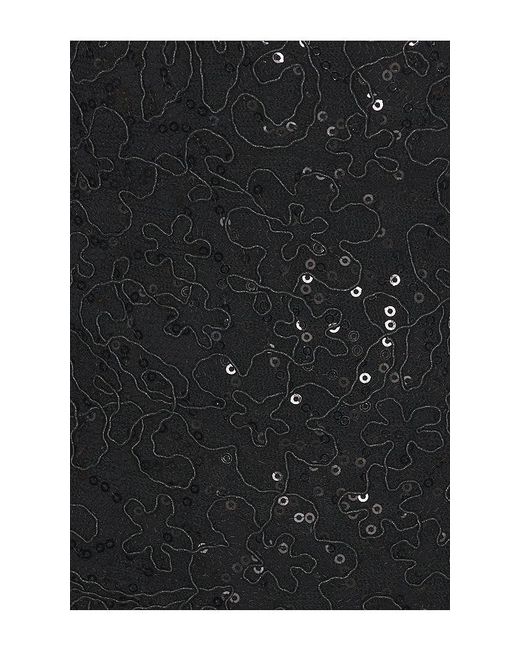 Alice + Olivia Black Koi Embellished Lace Halter Maxi Dress With Back Slit