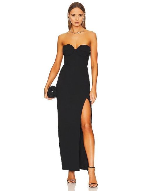 Nicholas Black Pernille Bustier Gown W/ Slit